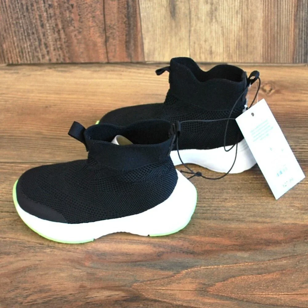 Cat & Jack Black Toddler Black AD417 Ari Slip on Sneakers 6